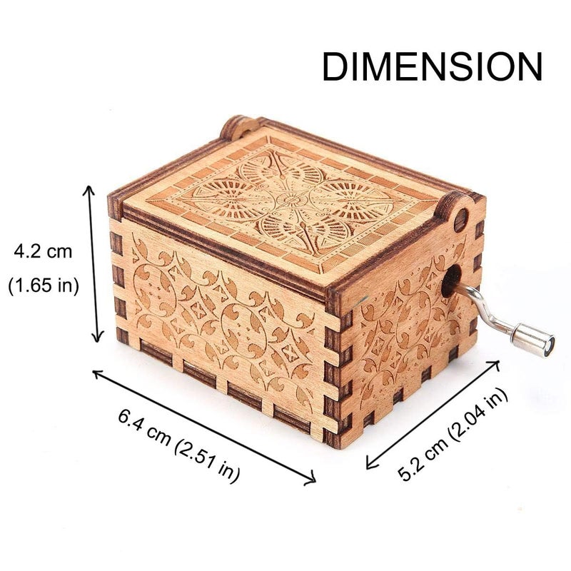 Ukebobo Wooden Music Box - The Pooh Saying Gift, Merry Christmas & New Year's Gift - 1 Set - Image 4